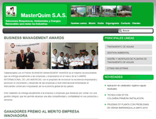 Tablet Screenshot of masterquimsas.com